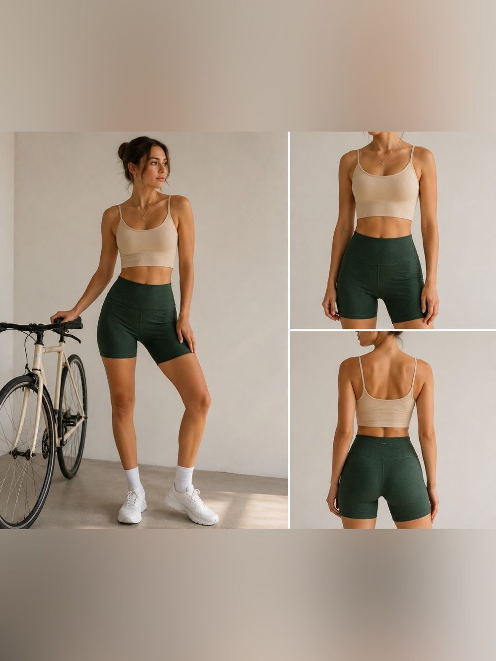Old Navy Extra High-Waisted PowerChill Hidden-Pocket Biker Shorts 6” inseam Sz L
